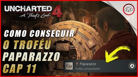 Uncharted 4 Ps5, Como conseguir o troféu Paparazzo | Super dica