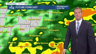 Periods of rain, thunderstorms Wednesday