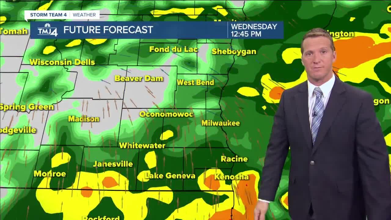 Periods of rain, thunderstorms Wednesday