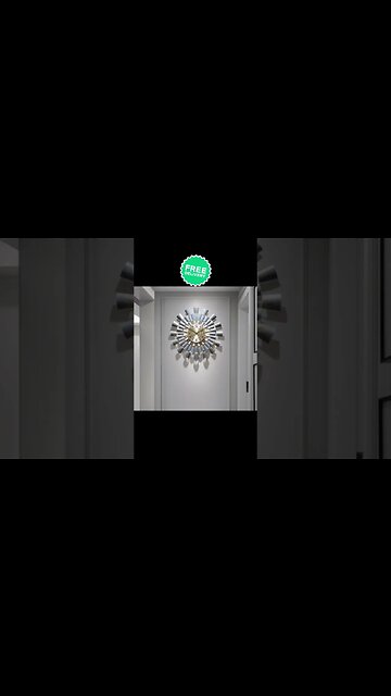 Shang Art Clock Metal Atmosphere Wall Watch Creativity #homedecor #shorts #foryou #lifestyle