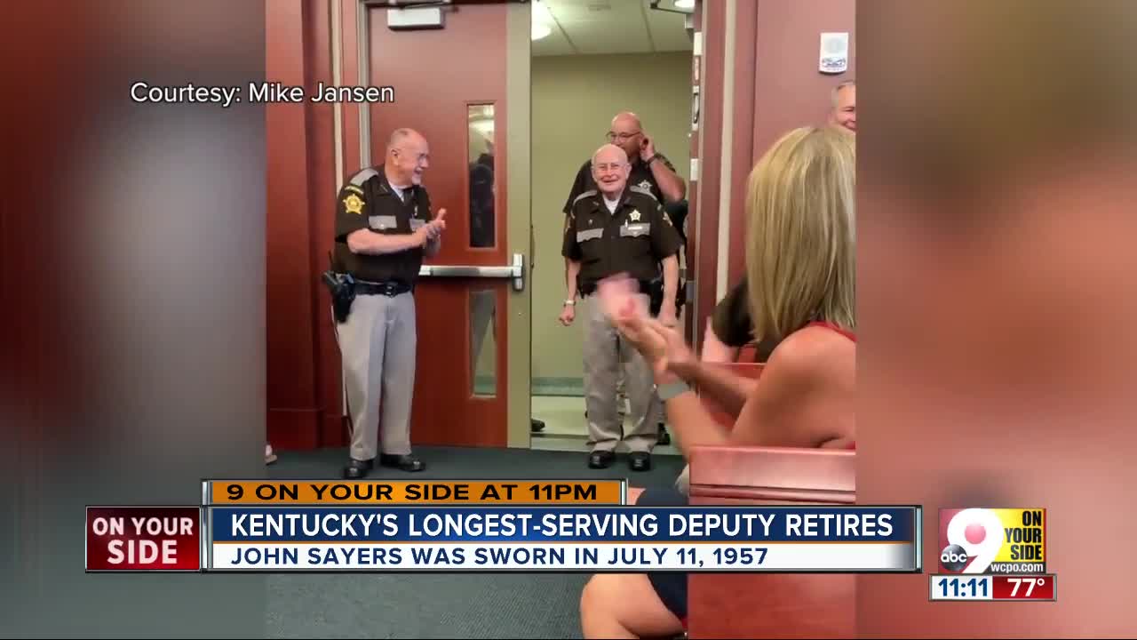 Longest serving Kentucky officer retires from Campbell County Sheriff's Office