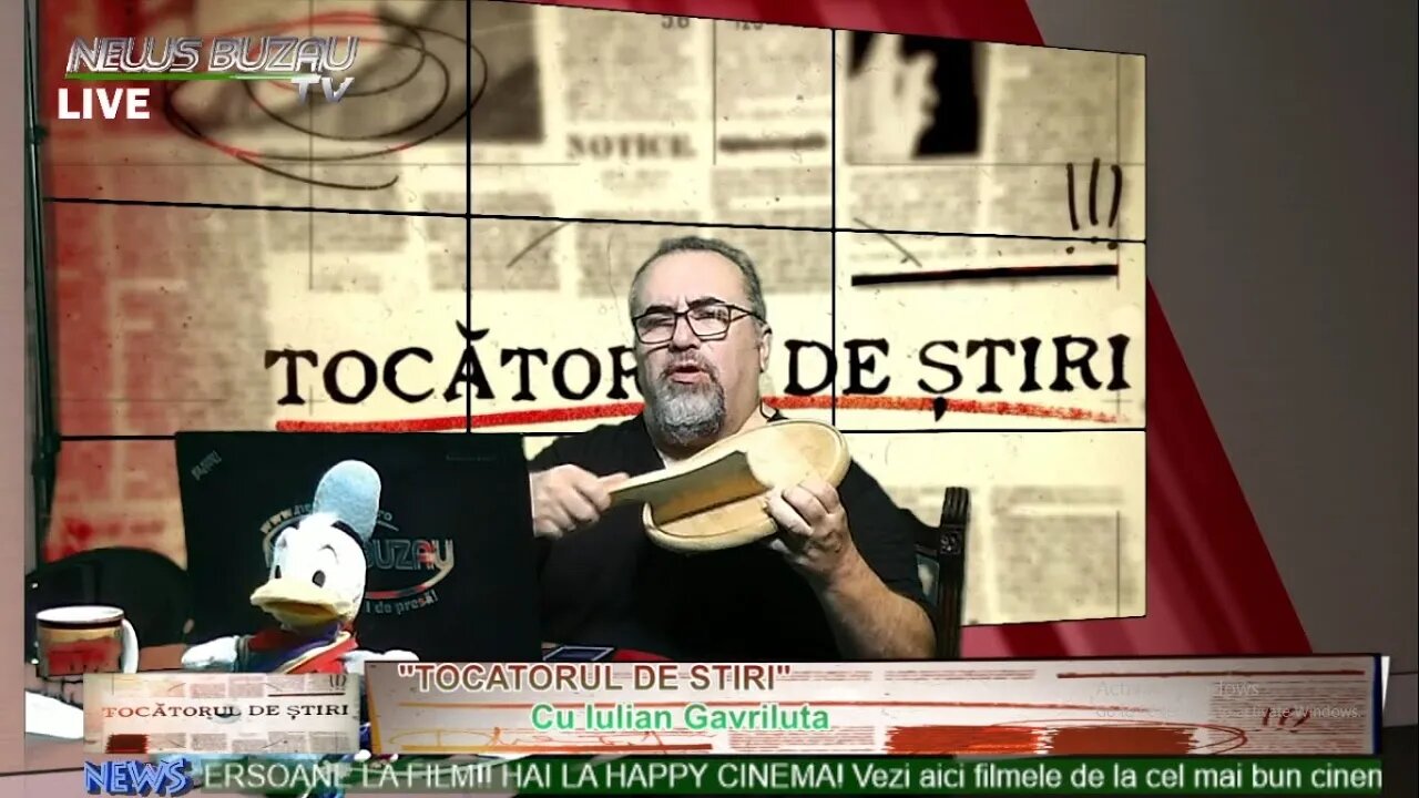 LIVE - TV NEWS BUZAU - Tocatorul de stiri, cu Iulian Gavriluta. Tirurile care cara lemne din Cran…