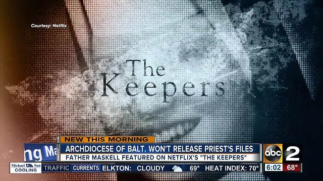 Baltimore archdiocese won't release records on priest featured on 'The Keepers'