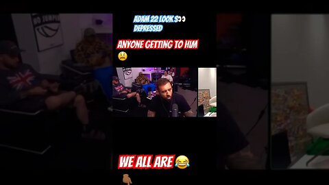 The whole world is getting to him but he's acting like 👍 his cool 😎 #shorts #adam22