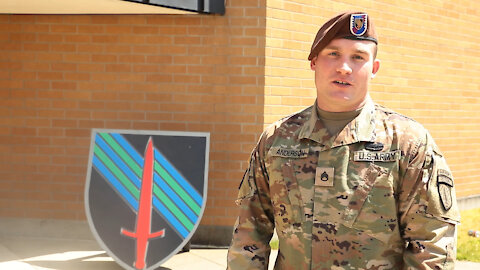 Staff Sgt. Jon Anderson offers up a Father's Day Greeting