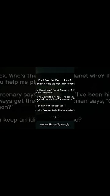 Starfield Bad People Bad Jokes