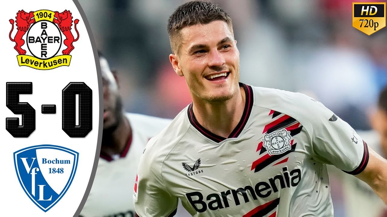 Bayer Leverkusen vs Bochum 5-0 Highlights & All Goals 2024 HD