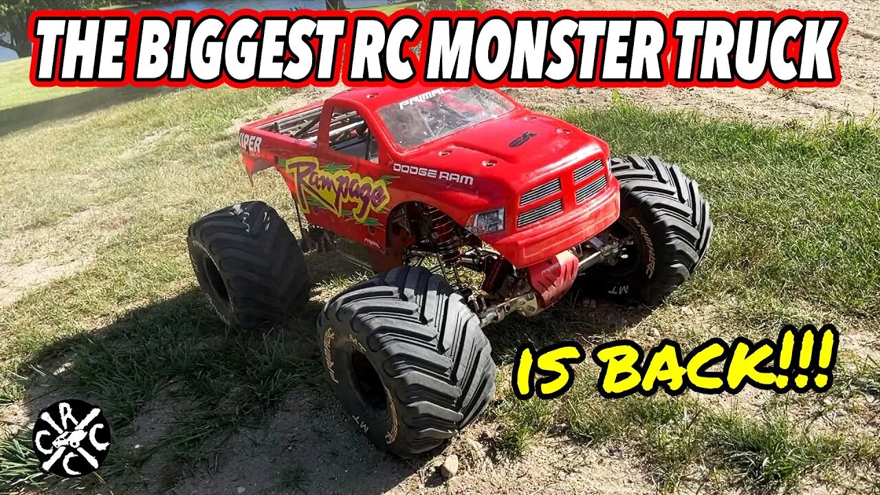 The Biggest RC Monster Truck Is Back!!! Bashing the Primal RC Monster Truck & X-maxx