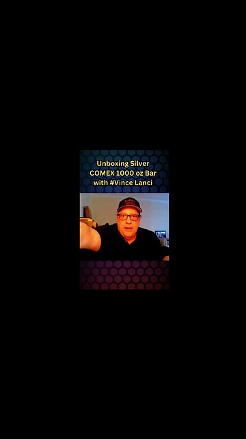 #Unboxing Silver COMEX 1000 oz Bar with #VinceLanci