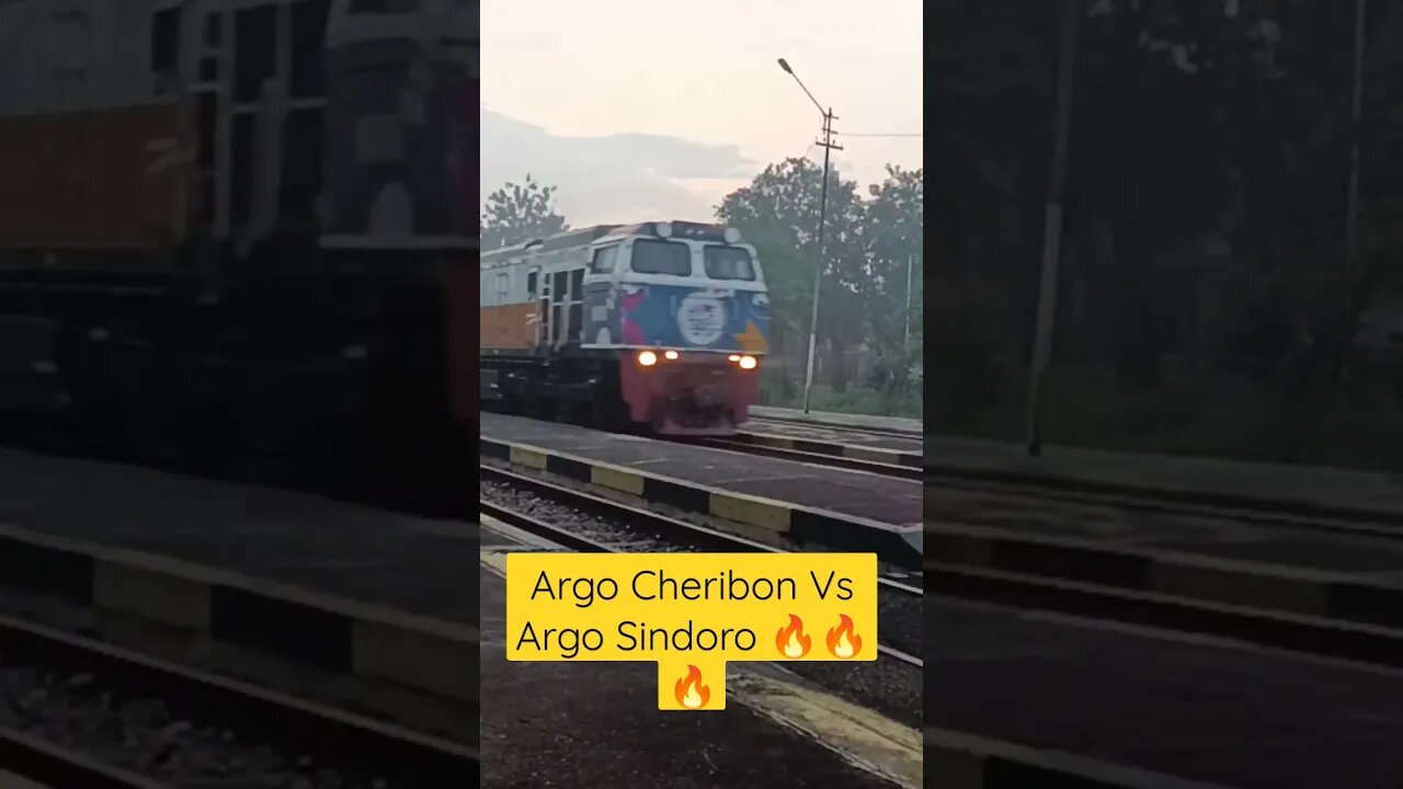 Argo Cheribon Vs Argo Sindoro 🔥🔥🔥 #trending #keretaapi #shorts #feedshorts #shortsfeed