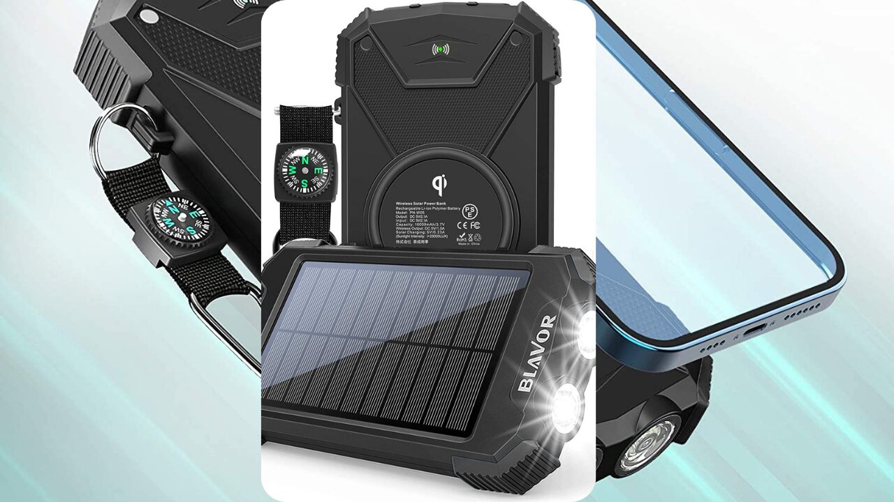 Solar Wireless Charging Power Bank