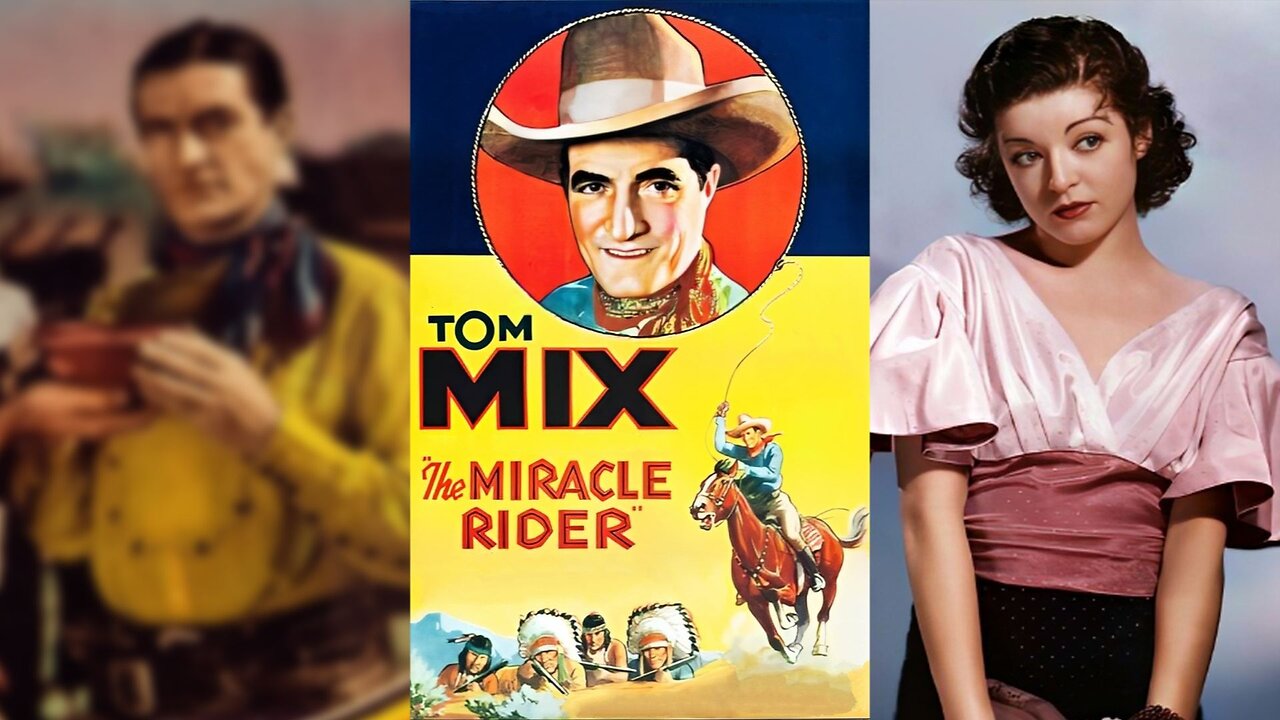 THE MIRACLE RIDER (1935) Tom Mix , Charles Middleton & Joan Gale | Western | COLORIZED