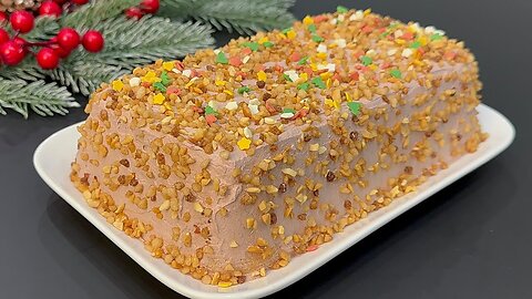 THE tastiest CHRISTMAS SWEET 🎄 I've ever eaten! Quick and easy dessert!🤩