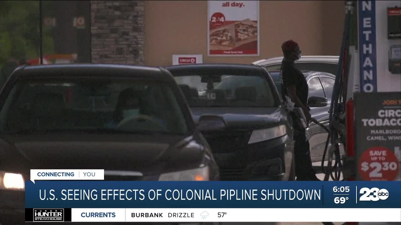 U.S. seeing effects of Colonial Pipeline shutdown