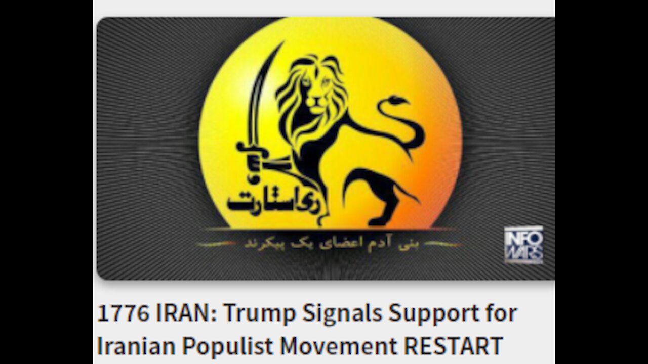 1776 IRAN: Trump Signals Support for Iranian Populist Movement RESTART