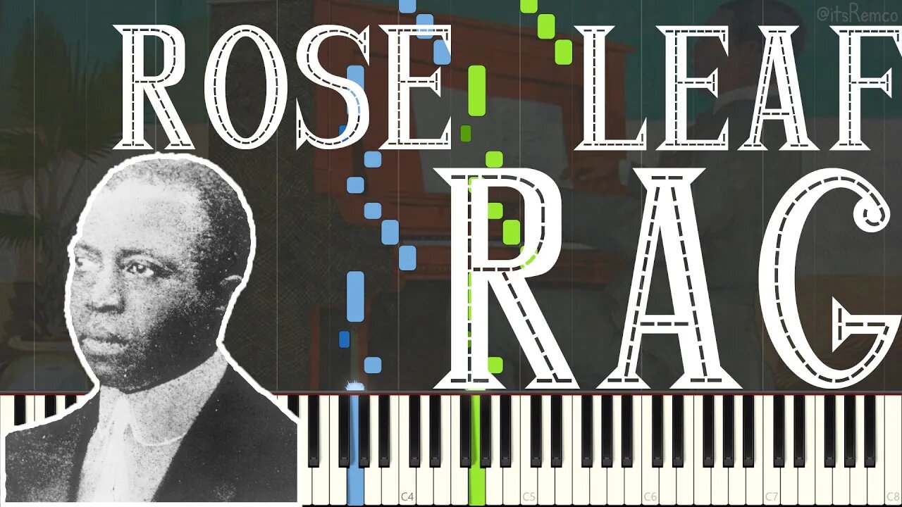 Scott Joplin - Rose Leaf Rag 1907 (Ragtime Piano Synthesia)