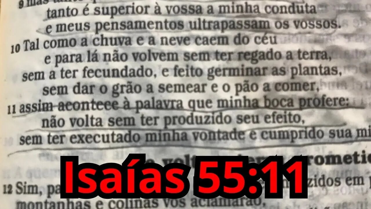 Desvendando mistérios sobre Isaías 55:11