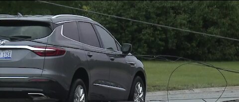 Storms take down power lines