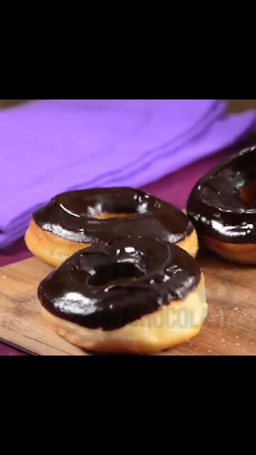 Donuts covered with Chocolate