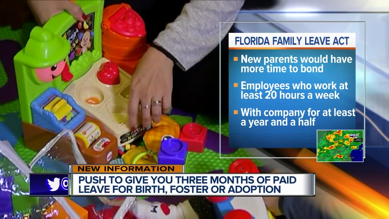Florida Family Leave Act would give new parents 3 months of paid family leave
