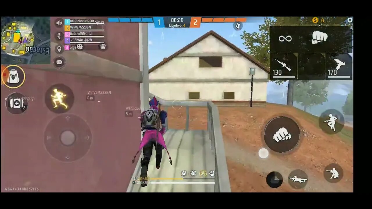 GAME PLAY DE FF NESSA PARTIDA TAVO MO RUIM KK