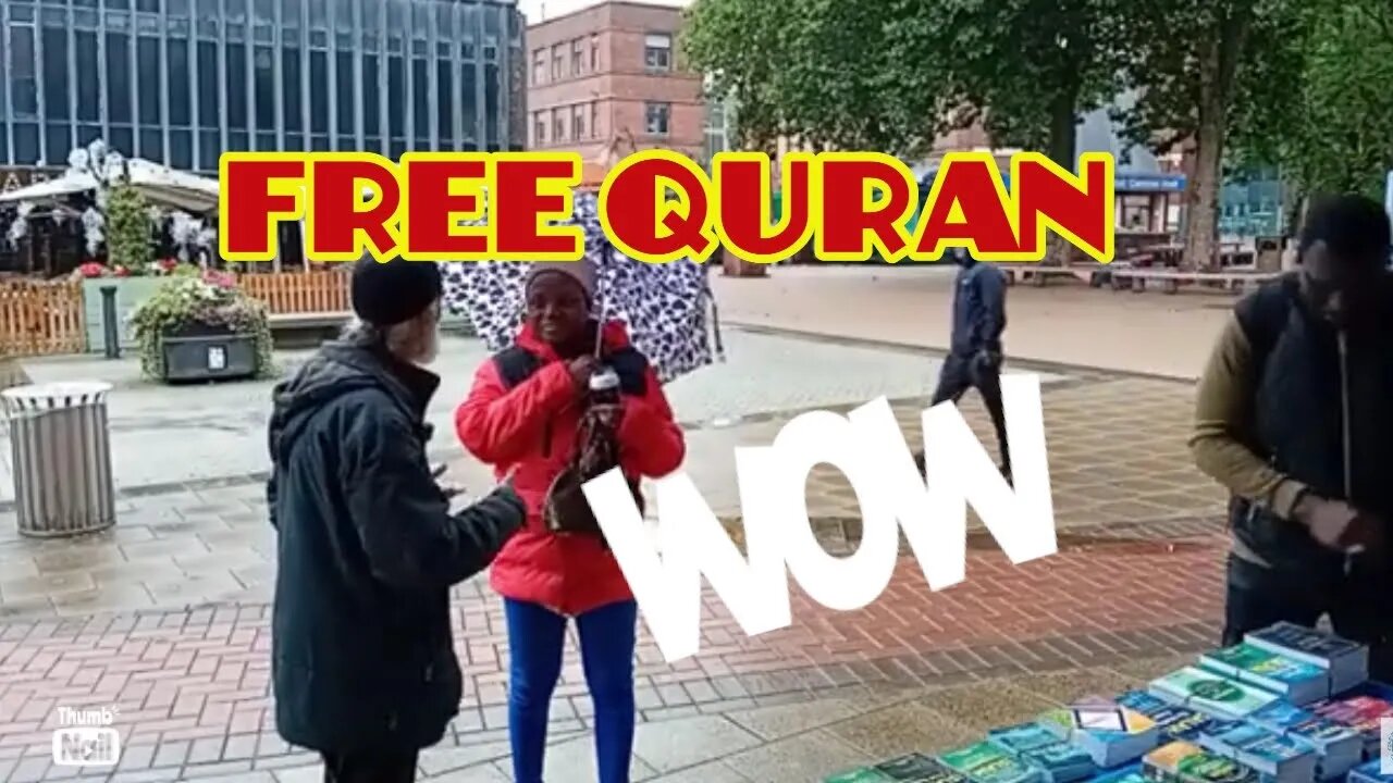 Free information at the dawah stall.