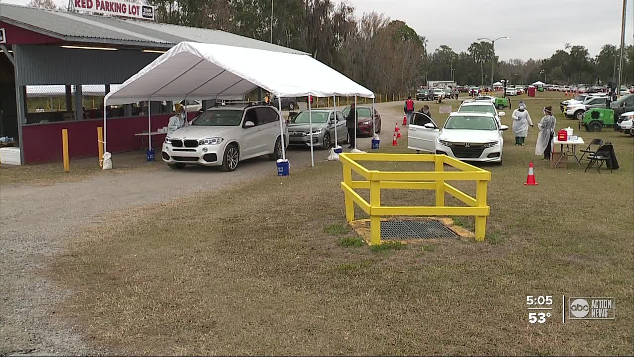 People showed up too early for vaccine