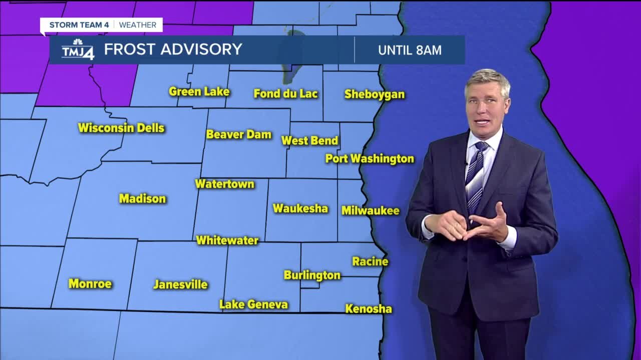 Frost Advisory in effect for SE Wisconsin Monday night