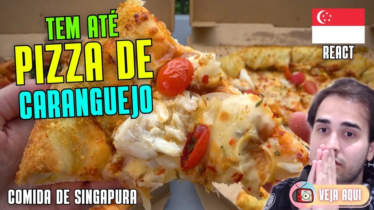 Experimentando PIZZAS de SINGAPURA! Reagindo a COMIDAS DE RUA de SINGAPURA | Veja Aqui Reacts