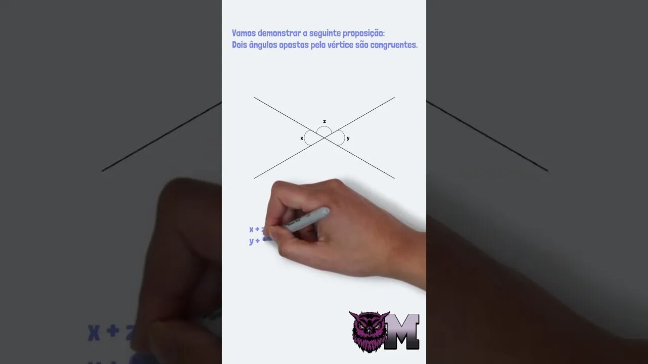 🤯🤯🤯 DEMONSTRAÇÃO!!! 🤯🤯🤯 Ângulos opostos pelo vértice|Matletas