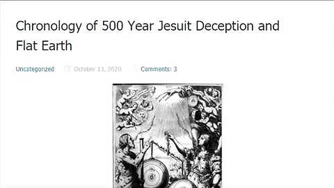 The Chronology of the 500-Year Globe-Earth and Heliocentric Deceptions of the Jesuits | James W. Lee