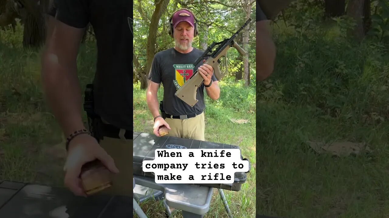 When a knife company tries to make a rifle and fails.