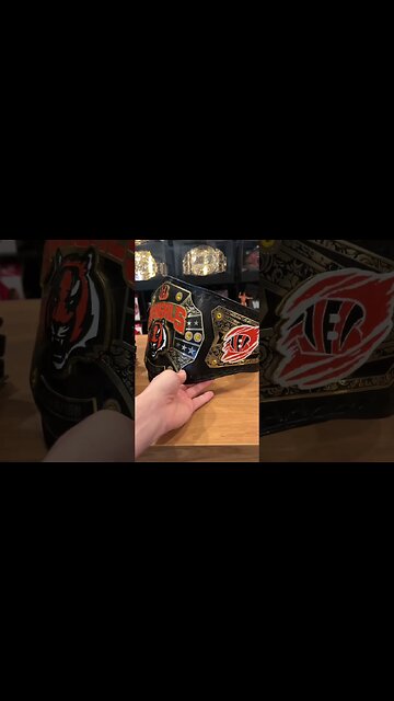 I Made A Custom Cincinnati Bengals Belt! #shorts