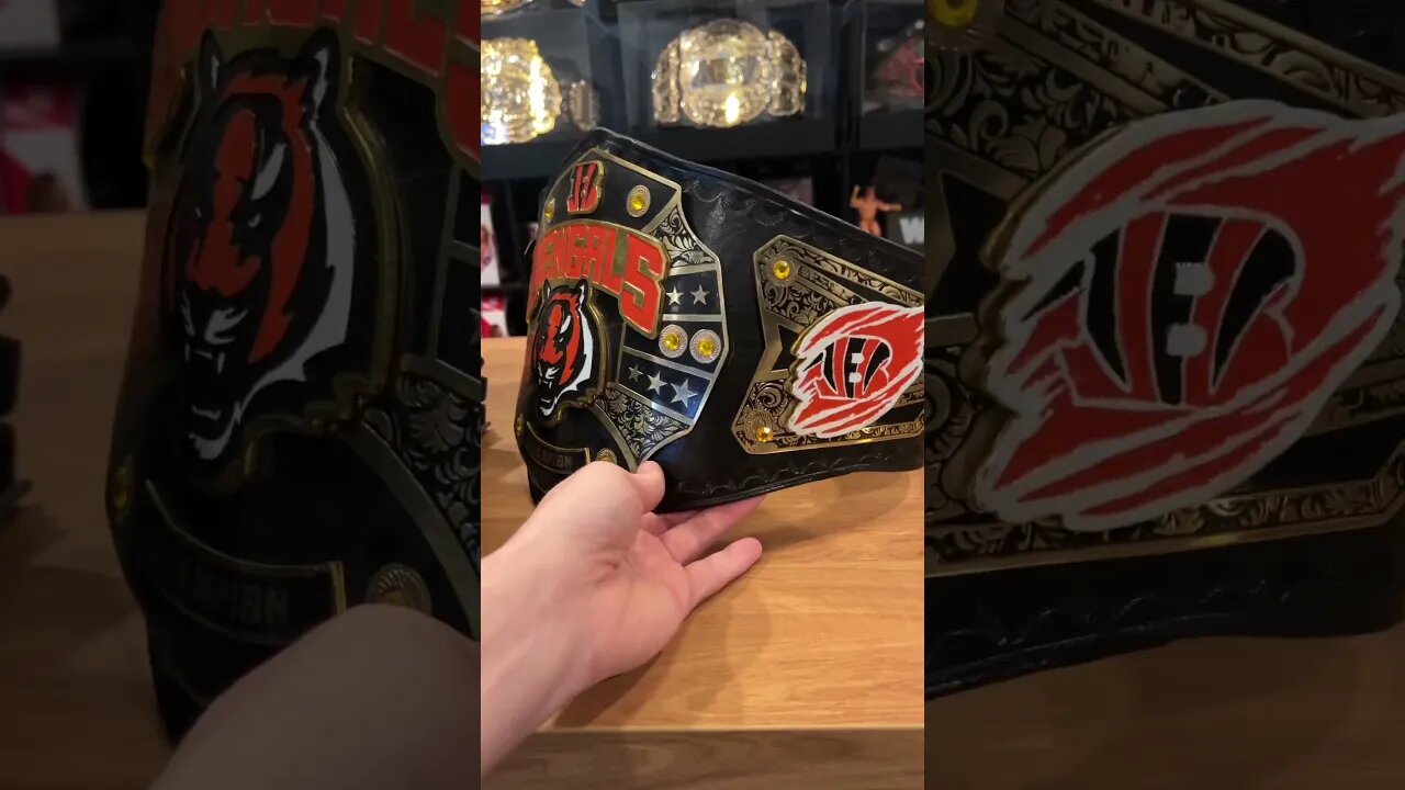 I Made A Custom Cincinnati Bengals Belt! #shorts