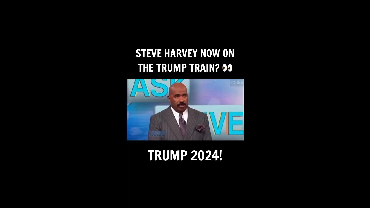 Are you on the trump train? Steve Harvey is! #rumble #steveharvey