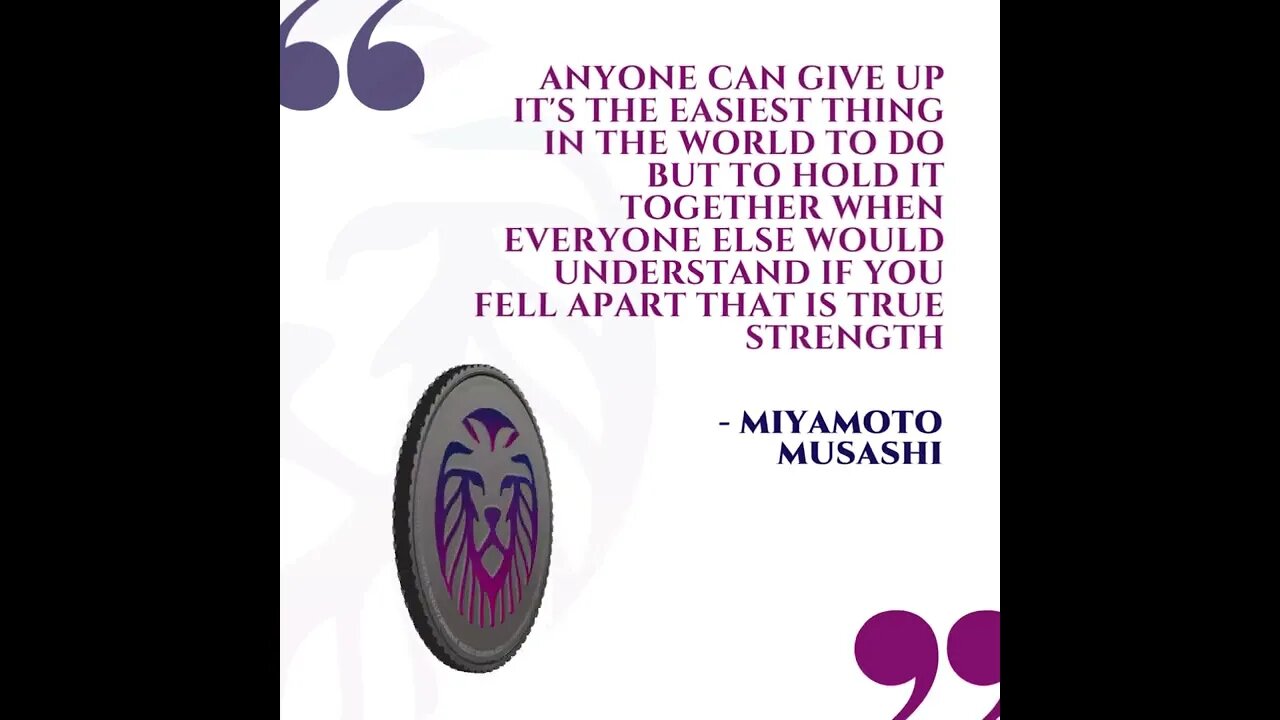 Miyamoto Musashi | Never give up quotes | Prayer for strength | Morning Motivation