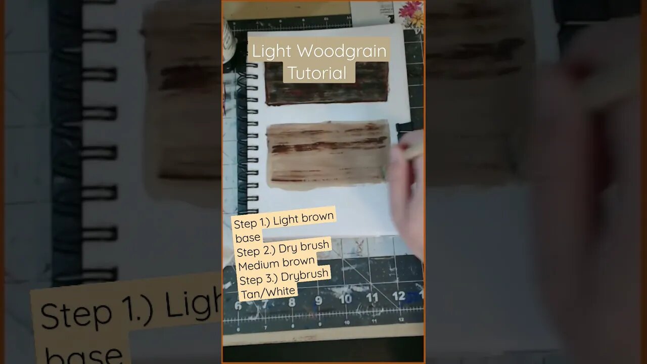 How To Paint Light Woodgrain in under 60secs