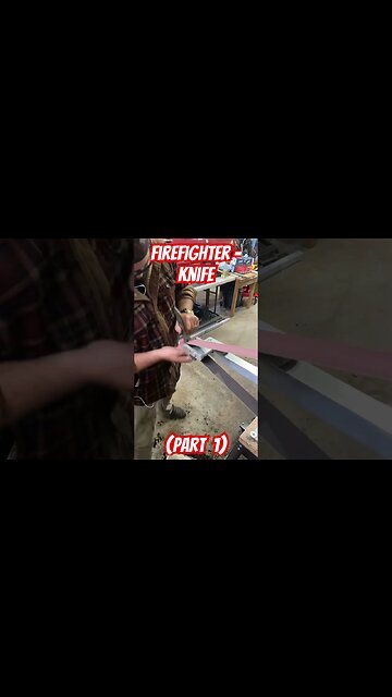 Firefighter Knife - (Part 1): Shaping #knife #montana #homemade #blacksmith