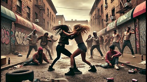 Girls Street Fight in the Hood: Raw and Unfiltered Showdown! 💥👊