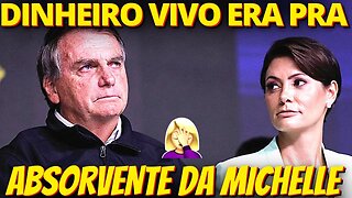 CARA DE PAU - Bolsonaro diz que gastos de Michelle com dinheiro vivo eram para comprar absorventes