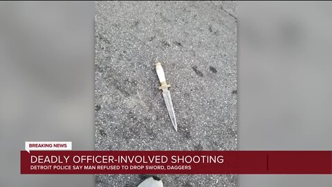 Police fatally shoot man wielding sword on Detroit's west side