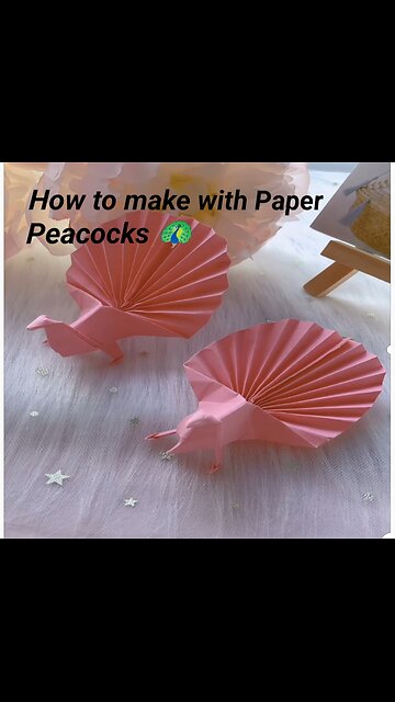 Peacocks 🦚 Paper Craft | Easy craft step by step
