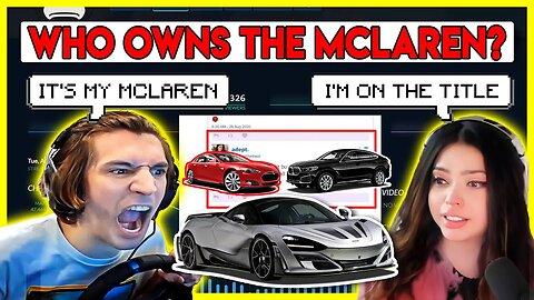 Investigator Explains who owns the McLaren in the xqc and Adeptthebest Divorce Case