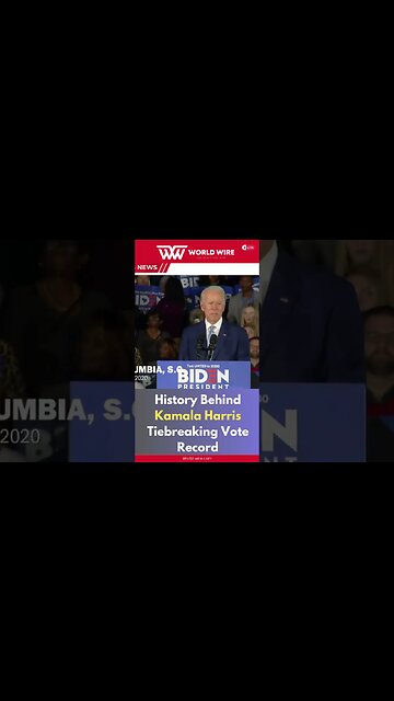 History Behind Kamala Harris Tiebreaking Vote Record-World-Wire #shorts