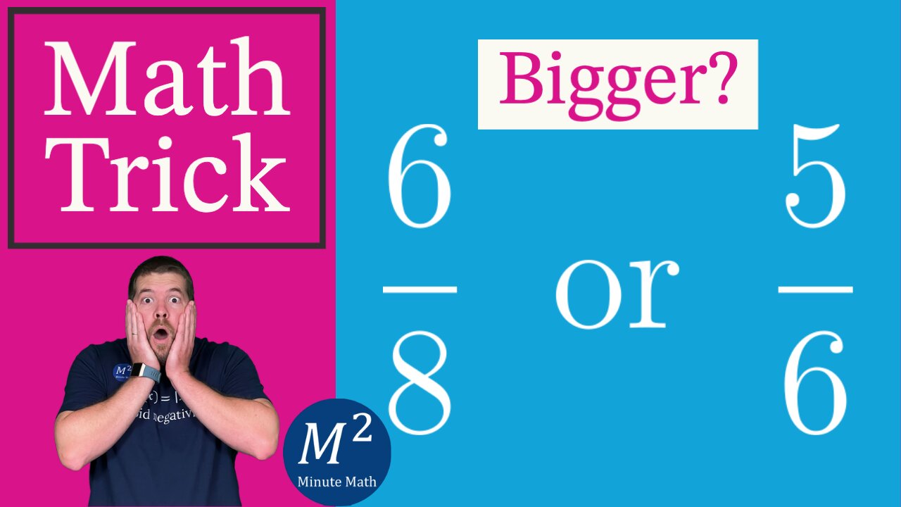 Comparing Fractions Fast! Minute Math Tricks - Part 36 #shorts