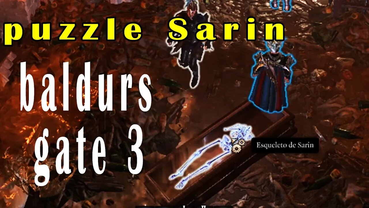 como resolver puzzle de Sarin baldurs gate 3
