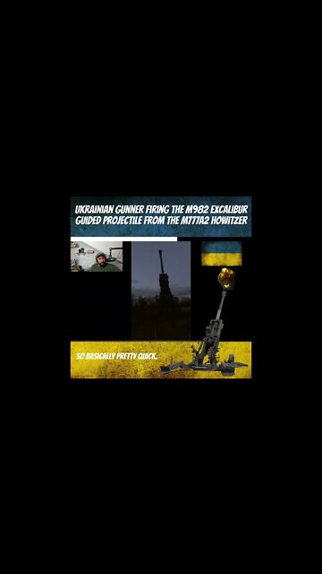 Ukrainians Doing Work Firing the M982 Excalibur Guided Projectile From M777A2 Howitzer - Ukraine War