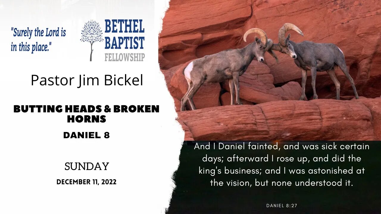 Butting Heads & Broken Horns | Pastor Bickel | Bethel Baptist Fellowship [SERMON]