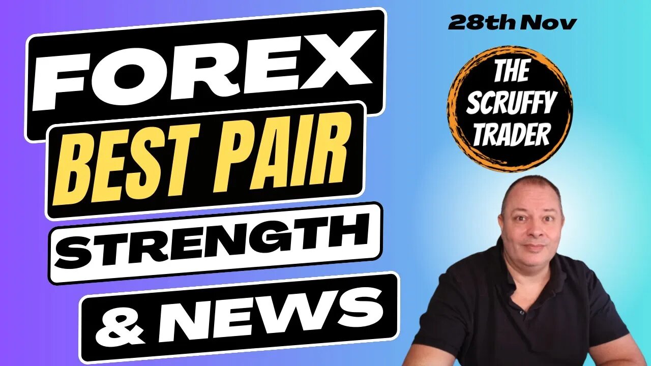 DAY TRADE FOREX MARKET STRENGTH & ECONOMIC NEWS = Best Forex Pair of the Day = 28th Nov 23