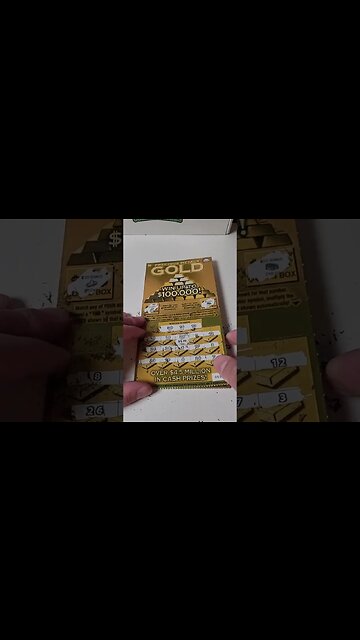 GOLD Scratch Off Tickets from the Kentucky Lottery! #lottery